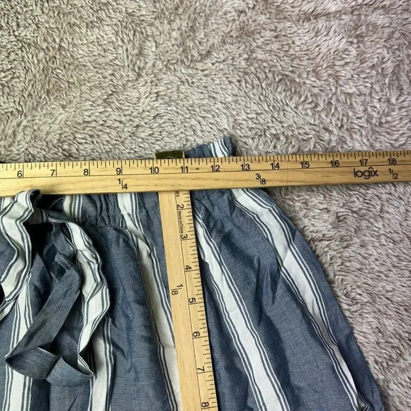 Express Women’s Striped Skirt Blue and white Ruffle Skirt Size S New - Picture 7 of 15